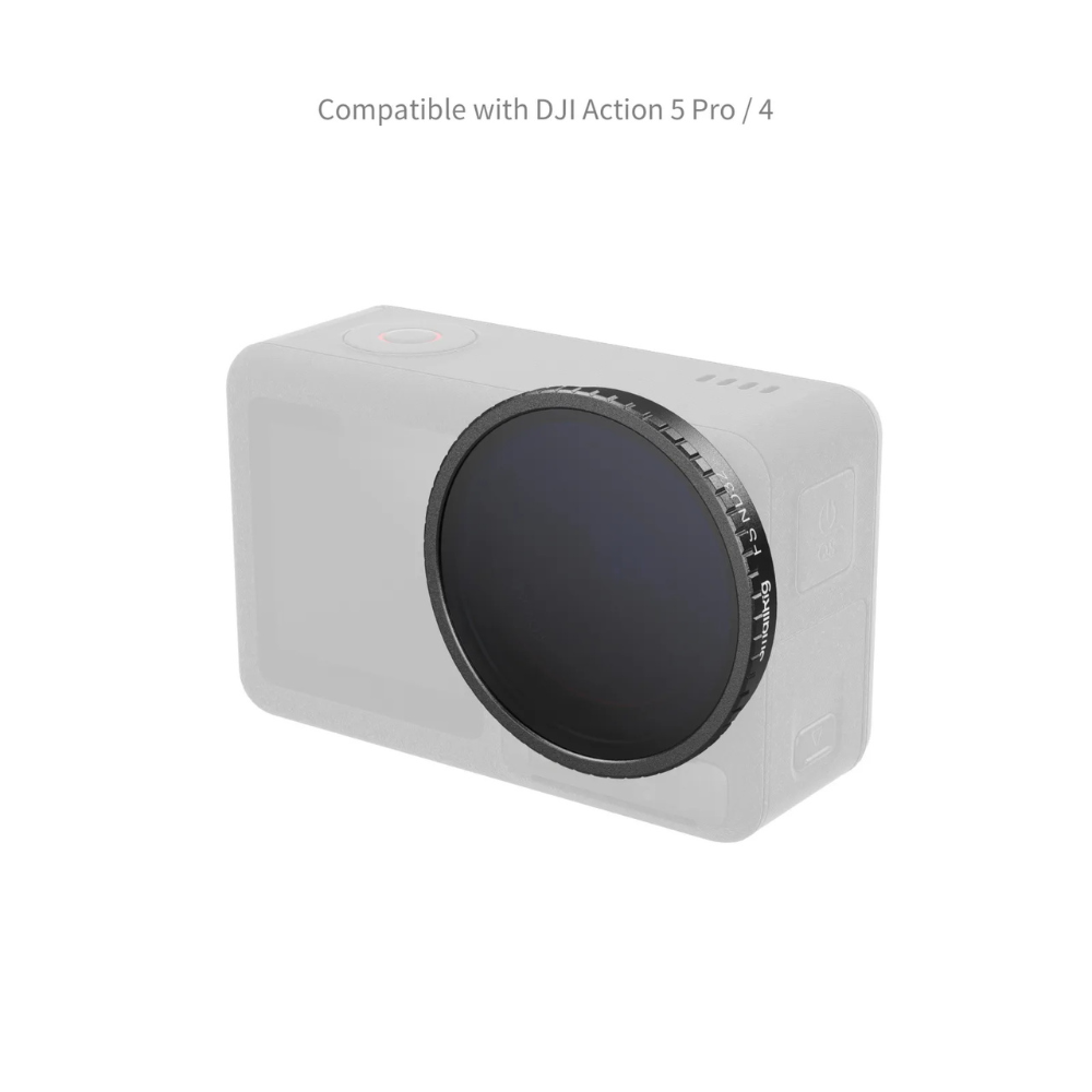 SmallRig Filter Kit for DJI Osmo Action 5 Pro / Action 4 Cameras CPL, ND8 / ND16 / ND32, Black Mist, Star-Cross & Film Simulation Filters with High-Alumina Glass, Multi-Layer Coating, Snap-On Design & Silicone Lens Cover | 5411 | 5412
