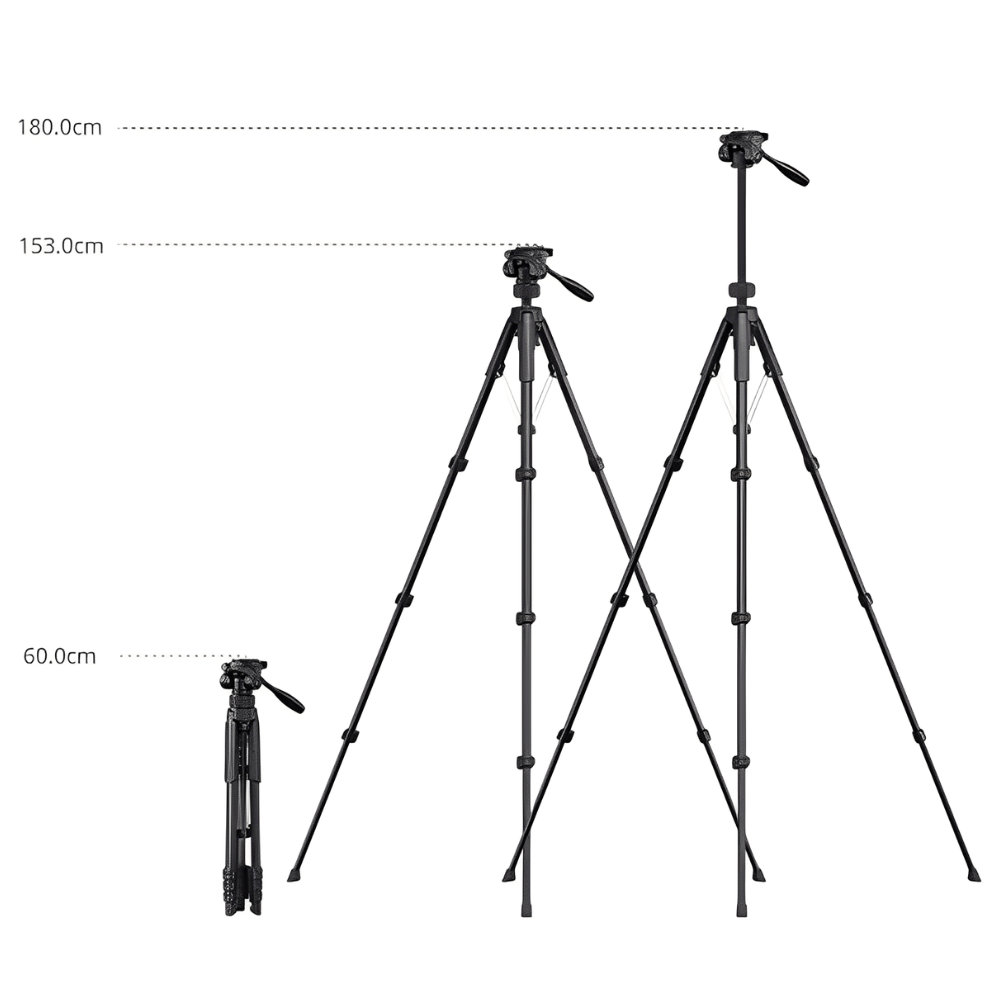 SmallRig Stalite AP-21 Photo Tripod Stand with Up to 5KG Max Payload, 1/4"-20 Screw Detachable QR Quick Release Plate, Fast Landscape to Portait Switching, Two Bubble Levels, Inverted Head Mounting for Travel, DSLR Mirrorless Camera | 5351