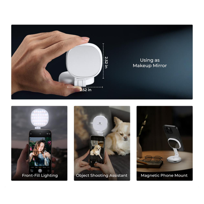 K&F Concept Magnetic Phone Fill Light with Built-in Mirror | KF34.053V1