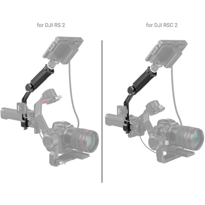 SmallRig Ergonomic Sling Handgrip with 180 Degree Rosette Joint, Mounts via NATO Clamp, 1/4"-20 & 3/8"-16 ARRI-Style Threads, 6Kg Load Capacity for DJI RS 2, RSC 2, RS 3, RS 3 Pro, RS 3 Mini, RS 4 & RS 4 Pro