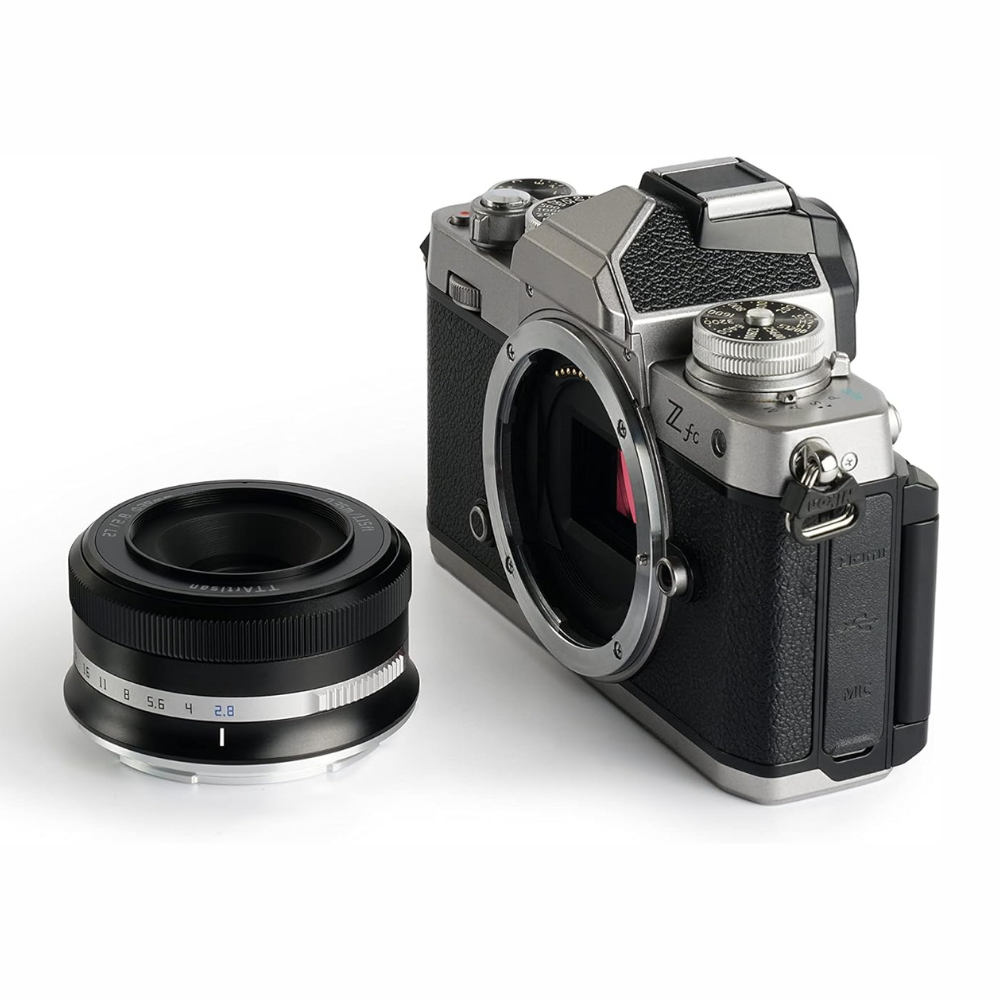 TTArtisan 27mm f/2.8 AF Autofocus APS-C Format Nikon Z Mount Portrait Pancake Prime Lens with STM Stepping AF Motor, 13.8" Focusing Distance and USB-C Port Firmware Upgrade for Smooth Bokeh, Landscape, Scenic Photography