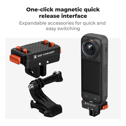 K&F Concept Insta360 X5 Magnetic Quick Release Folding Adapter