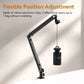 Ulanzi TM01 Microphone Boom Arm Desk Mount with 360 Degree Ball Head and Desktop 50mm C-Clamp and 1.5kg Max Load Capacity for Podcasting, Live Streaming, Audio Recording