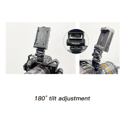 [CLEARANCE] Accsoon AA-01 Aluminum 1/4" Adjustable Cold Shoe Mount Adapter for Videography & Photography Camera Accessories, Video Light, Microphone, Field Display Monitor, Phone Holder