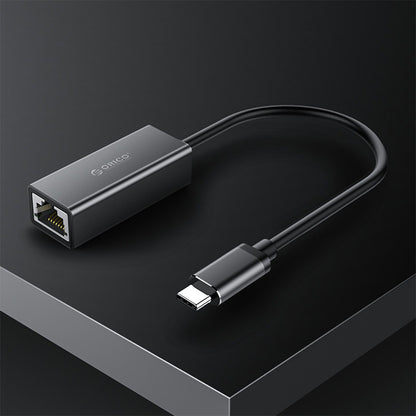 ORICO USB Type-C to RJ45 Gigabit Ethernet Network Adapter Cable with 10/100/1000Mbps Self-Adaptive Transmission Speed for Computers and Laptops
