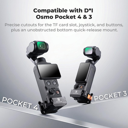 K&F Concept Multifunctional Aluminum Alloy Extension Mount for DJI Osmo Pocket 4/3