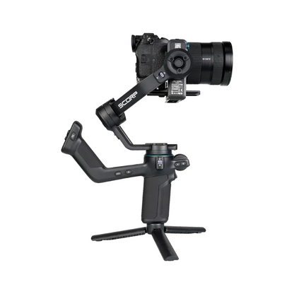 FeiyuTech SCORP-C 2 3-Axis Handheld Camera Gimbal Stabilizer with 3.5Kg Max Payload, 14-Hour Battery Life, USB-C, Buckle Design 3-Axis Motor Locks, AI Smart Tracking, OLED Status Indicator, Extended QR Quick Release Plate & 1/4"-20 Threads