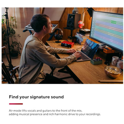 Focusrite Scarlett 4i4 4th Generation 4 In / 4 Out USB Type-C Audio / MIDI Interface with XLR Mic Preamps, Headphone, MIDI I/O with Auto Gain, Clip Safe, Air Mode, Virtual Loopback and Software Expansion Bundle