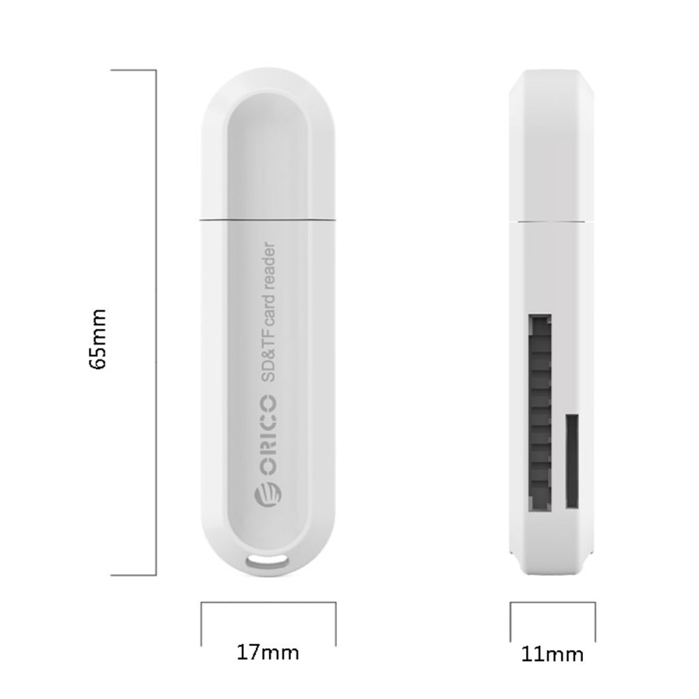 ORICO USB 3.0 SD/TF Card Reader – 5Gbps Speed & 2TB Storage Support for PCs, Computer Desktops & Laptops (Windows, macOS, Linux) | ORICO-CRS21