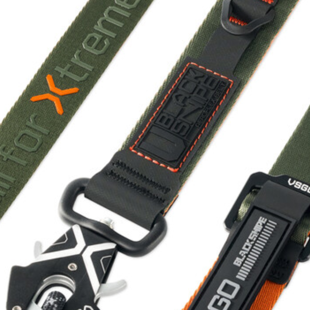 VSGO Black Snipe 2 in 1 Camera Neck and Wrist Adjustable Strap with V-Lock QR Quick Release Hooks and Buckle