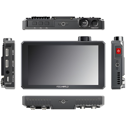 FEELWORLD SC6 6″ 1500nit IPS Touchscreen Field Monitor with 3G-SDI & 4K HDMI