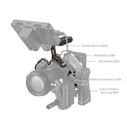 SmallRig Night Eagle Full Camera Cage Kit for Nikon Z6 III with Top Handle, Arca-Type Quick Release Base Plate, TO Rail, Cold Shoe Mount, 1/4"-20, 3/8"-16, M3 & M2.5 Threaded Holes for Attachments and Accessories | 4521 4522