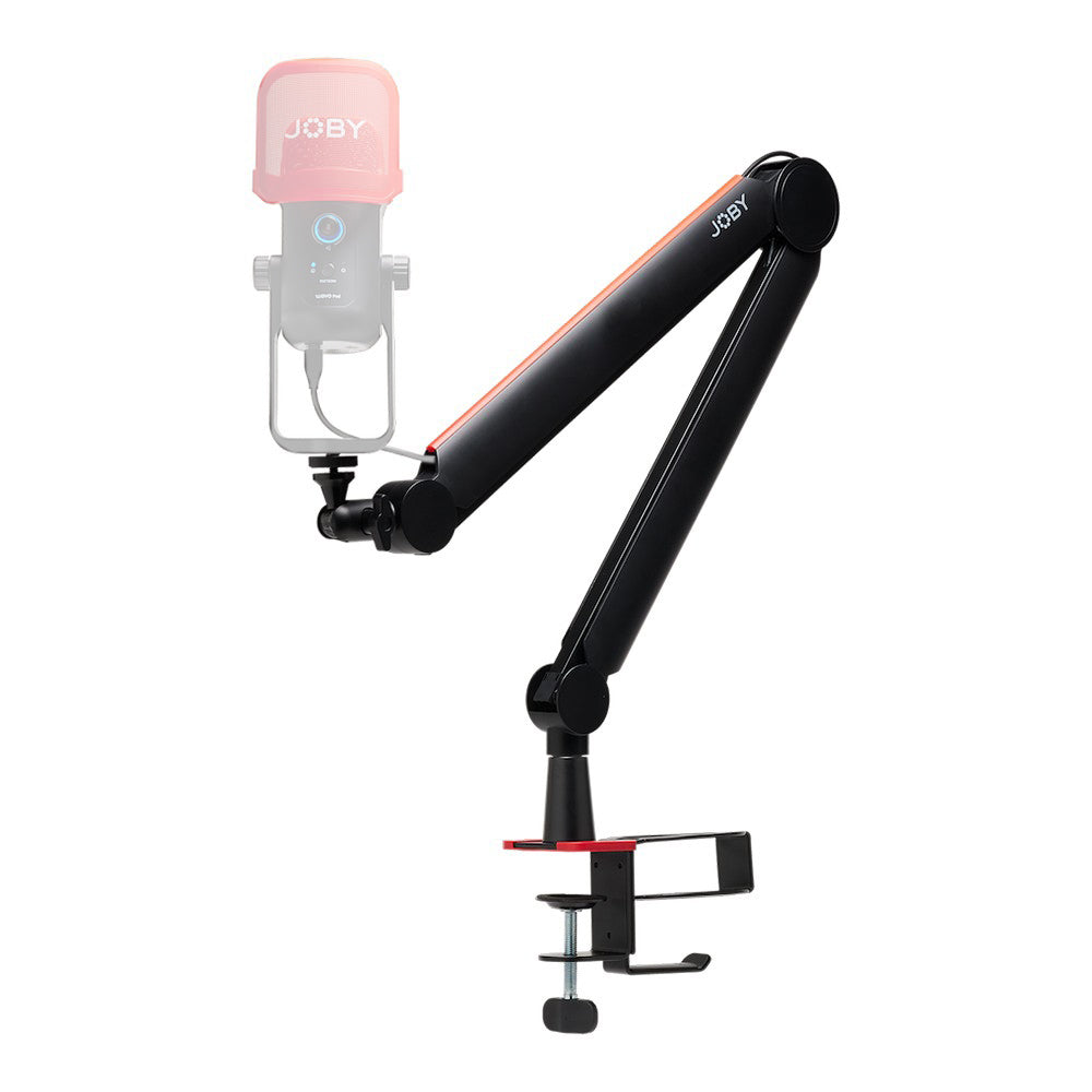 JOBY Wavo Microphone Boom Arm with Padded Desk Clamp, Ball Head for Precise Positioning, and 1kg Load Capacity for Streaming, Podcasting, and Home Studio | 1803
