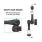 Pxel 7" Articulating Aluminum Alloy Magic Arm with Dual 360° Ball Head + Dual 1/4" Cold Shoe Mounts with 3.3lb / 1.49kg Max Payload for Camera Accessories | AA-MA8