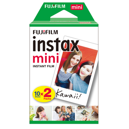 FUJIFILM Instax Mini Film 10s (10 Sheets) Single Pack | Glossy, PhotoSlide (NEW), Sprinkles (NEW), Black, Sky Blue, Confetti, Comic, Airmail, Pink Lemonade, Monochrome, Stripe, Stained Glass, Shiny Star, Rainbow, Macaron, Contact Sheet