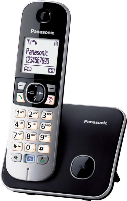 [CLEARANCE] Panasonic KX-TG6811 Wireless Cordless Telephone Landline with Multible Handets Capability, Power Back-up Operation, 100 Phonebook Stations, Handset Locator, Speaker Phone