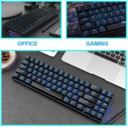 Royal Kludge RK RK71 RGB 71 Keys Dual-Mode 70% Mechanical Gaming Keyboard Wireless Bluetooth Hot Swappable
