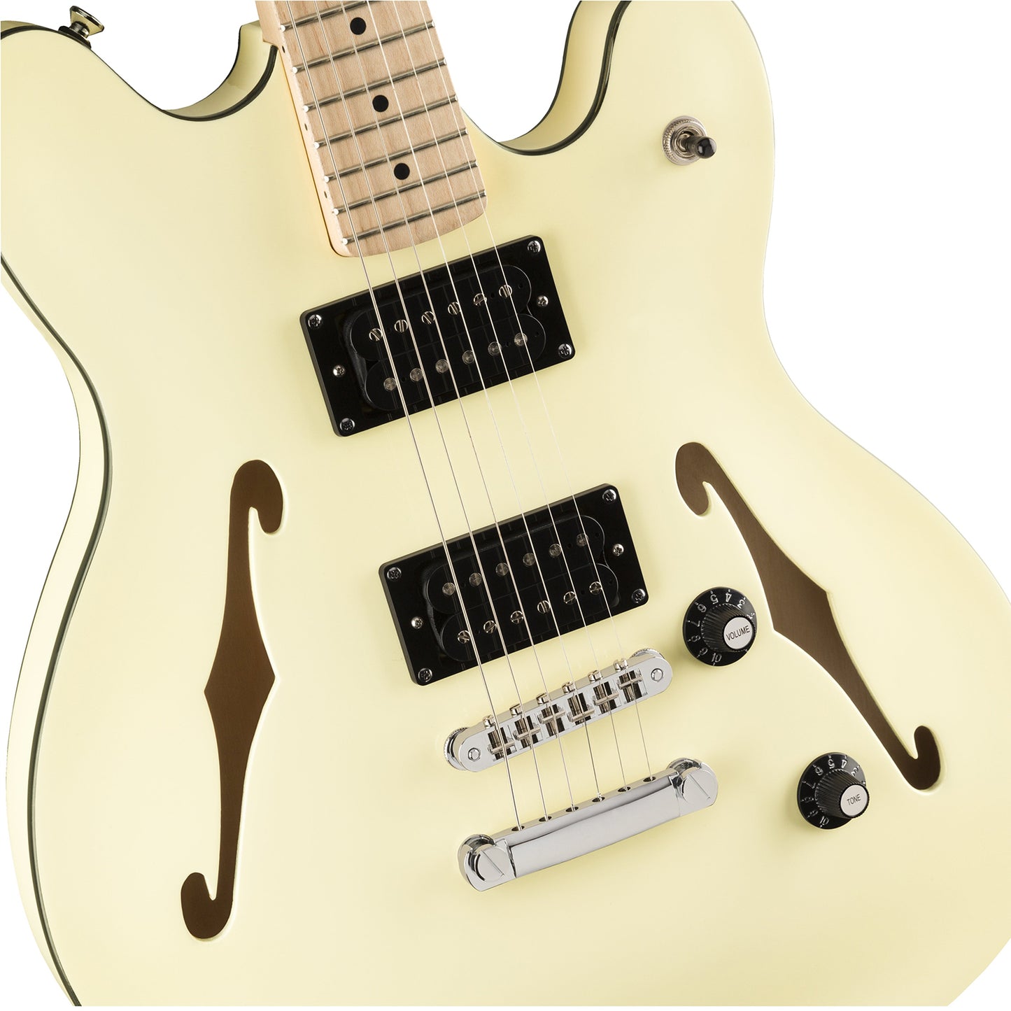 Squier by Fender Affinity Starcaster Electric Guitar with HH Pickup, Semi Hollow Body, Maple Fingerboard