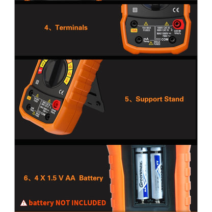 [CLEARANCE] PeakMeter PM8229 5 in 1 Auto Digital Multimeter With Multi-function Lux Sound Level Frequency Temperature Humidity Tester Meter