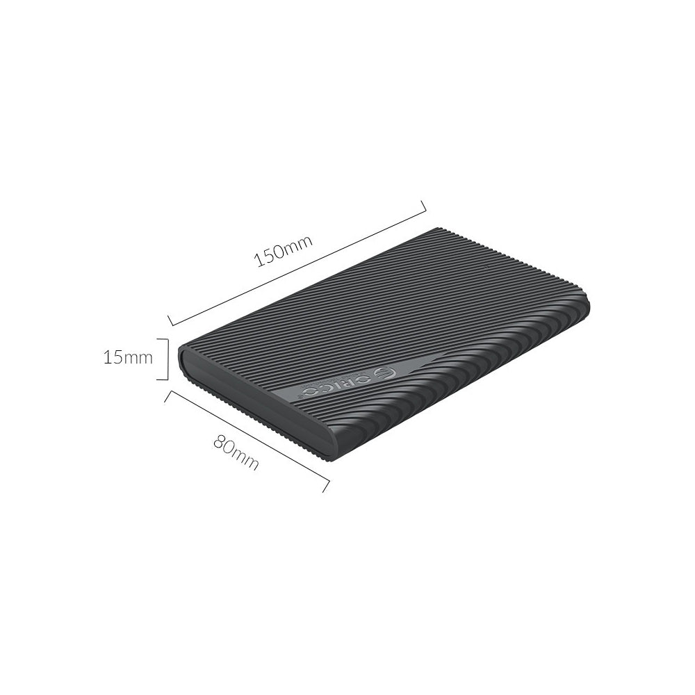 [CLEARANCE] ORICO 5Gbps 2.5 Inch HDD / SSD SATA 3.0 to USB 3.1 Gen1 Type C Hard Drive Enclosure Case with 4TB Maximum Disk Storage Capacity for Windows MacOS Linux Computer PC Laptop MacBook iMac - USB-C to USB-C | 2521C3