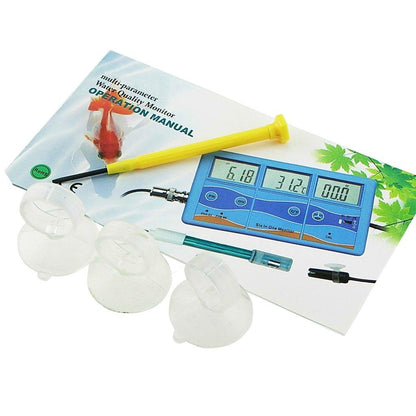 [CLEARANCE] Eagletech PHT-027 Pro 7 in 1 Rechargeable Multifunction LCD Digital Meter Water Quality Tester ORP (mV), PH, CF, EC, TDS (ppm), degree F, degree C Meter Tester Thermometer
