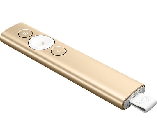 Logitech Spotlight Presentation Remote Advanced Digital Highlighting with Bluetooth, Universal Presenter Clicker, 30m Range and Quick Charging