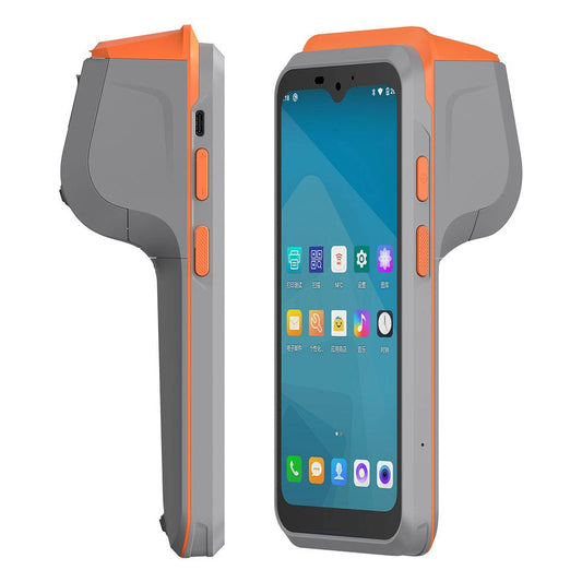 LogicOwl 1D 2D NFC Portable PDA POS Terminal Scanner and Thermal Printer with 2350mAh Battery, 4G GPS, Dual Band WIFI and Bluetooth Connection, 8MP Camera,  6.2" Display, IP54 Grade for Point of Sale and Cashier | OJ-H3