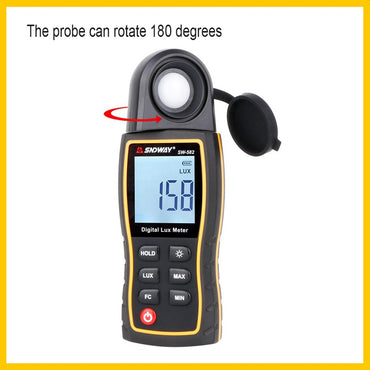 Sndway SW-582 Digital Lux Meter Mini Light Meter Luminometer Photometer Environmental Testing 0-199,900 Lux