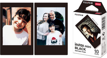 FUJIFILM Instax Mini Film 10s (10 Sheets) Single Pack | Glossy, PhotoSlide (NEW), Sprinkles (NEW), Black, Sky Blue, Confetti, Comic, Airmail, Pink Lemonade, Monochrome, Stripe, Stained Glass, Shiny Star, Rainbow, Macaron, Contact Sheet