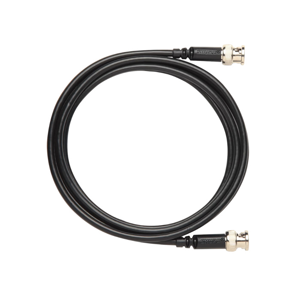 Shure Coaxial BNC Antenna Cable 6 foot / 2 foot for Remote Mount Wireless Receiver Antennas | UA806 / UA802