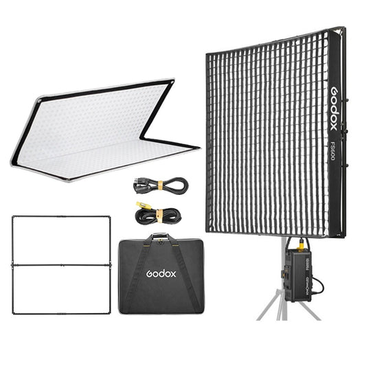 Godox KNOWLED F600Bi 48 x 48" 600W / F400Bi 25 x 48" 400W / F200Bi 25 x 25" 200W Bi-Color Foldable LED Light Mat Panel, 2.4Ghz Wireless & Bluetooth, 2700K  -  8500K CCT, IP65 Dust & Water Resistant, 11 Light Effect Presets for Photo Video