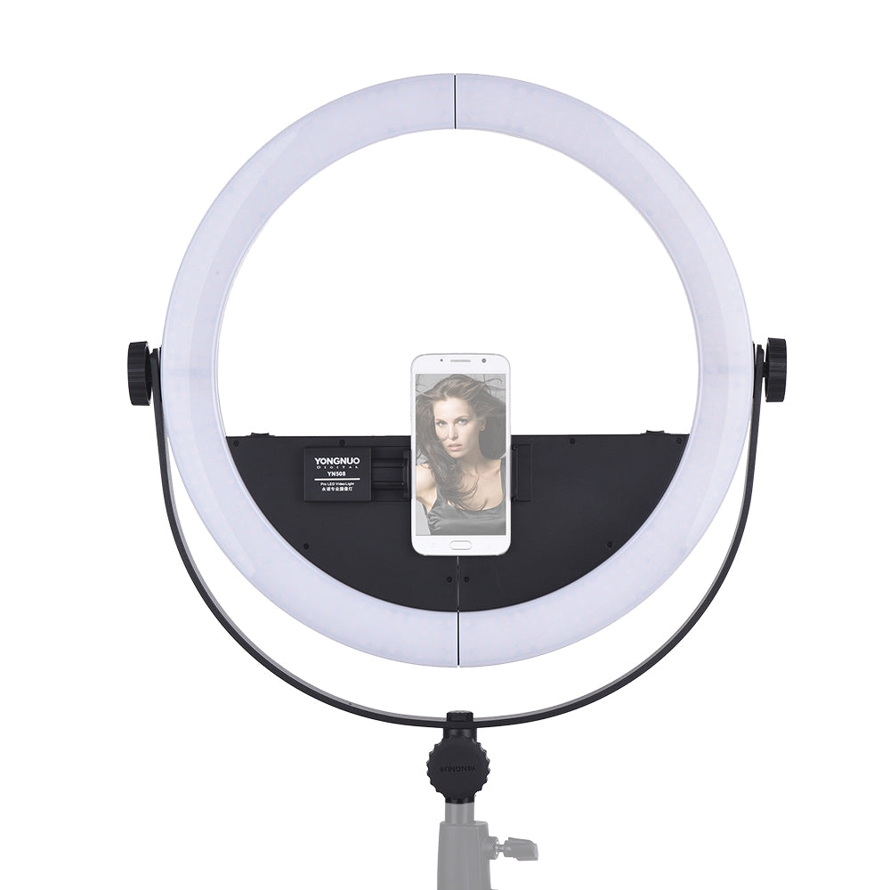 [CLEARANCE] Yongnuo YN508S DAYLIGHT 16 Inch LED Video Ring Light 5500K Dimmable with U-type Bracket for Photography Livestream Vlog Studio
