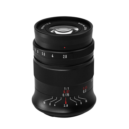 7Artisans 60mm F/2.8 Mark II APS-C Format Canon RF Mount Macro Telephoto Prime Lens MF Manual Focus for Mirrorless Cameras