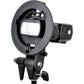 Godox S-Type Flash Bracket Bowens S Mount Holder Universal Type for Speedlite Flash Snoot Softbox Beauty Dish Honeycomb Umbrella