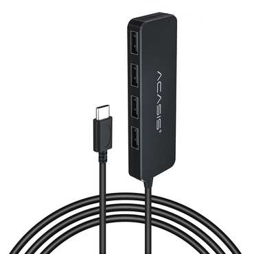[CLEARANCE] ACASIS 4-in-1 4-Port USB 2.0 to Type C Hub Splitter Docking Station with 480Mbps High-Speed 0.2m Cable for Laptop and Desktop | AC2-L42