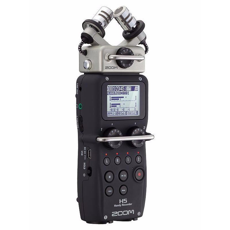 Zoom H5 4-Channel Handy Recorder with Interchangeable Microphone System for Audio, video, Music and Podcasting