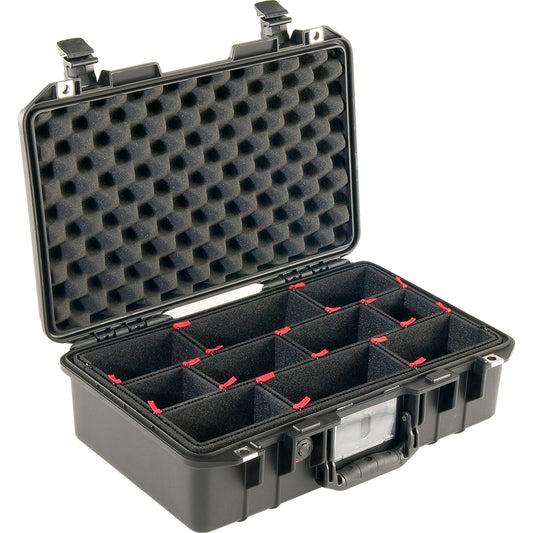 Pelican Air Honeycomb Structed HPX Polymer Lightweight Watertight Case with Pick-N-Pluck Foam (BLACK w/ TREKPAK DIVIDER SYSTEM)