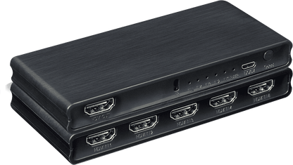 ArgoX 4K 60Hz Ultra HD HDMI Video Switcher 5x1 Supports 3D, 6Gbps Data and TMDS Clock, AWG26 and HDMI 2.0 Cable, 24/30/60bit Deep Color for High Definition Display, DVD Players | HDSW5-V2.0 HDSW5X1