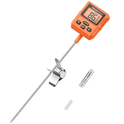 ThermoPro TP510 Waterproof Digital Food Thermometer with Instant Reading, 8.1-inch Probe, IPX5 for Kitchen Cooking Candy Deep Fry Oil Meat BBQ Grill