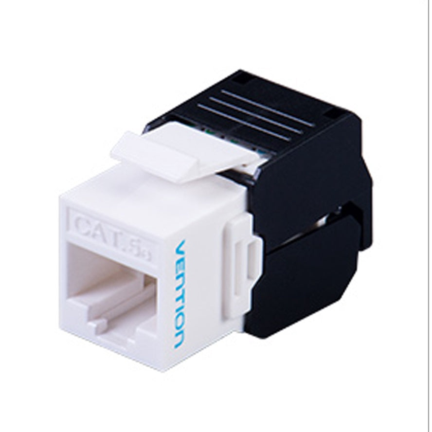 Vention UTP Keystone Jack Ethernet LAN Cable Port for Internal Wall Mounted Network Cabling (CAT5e, CAT6) (90 Degrees, Toolless) |