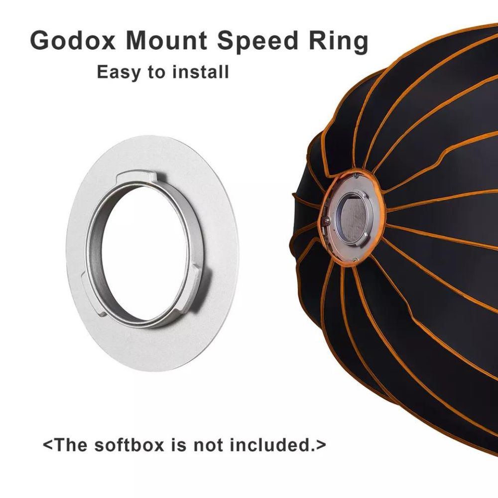 Godox SA-GD Mount Speed Ring for Godox QR-P120/P90/P70 Parabolic Softboxes with Precision Mounting Accessoryfor Quick Operation