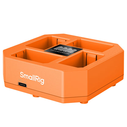 SmallRig 4-Channel NP-FZ100 Battery Charger - PD 60W Type C Fast Charging Station for SONY Cameras FX3, a1, ZV-E1, a7R IV, a7 III, a9 II, a7S III, a6700, FX30, a6600, a7C, a7 IV, a7C II, a7CR, a7R III, a7R V, ZV-E10 II | 4839