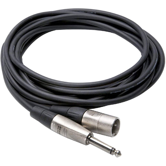 Hosa Technology HPX-003 Unbalanced 1/4" TS Male to 3-Pin XLR Male Audio Cable (3')
