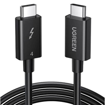 UGREEN Thunderbolt 4 100W Male to Male USB C Fast Charging & Data Sync Cable (0.8 Meter) with Up to 40Gbps Transfer Rate, 8K 60Hz Video Output for MacBook, iPad Pro, Laptop, Android Phone, Tablet, Smartphone, etc - 30389