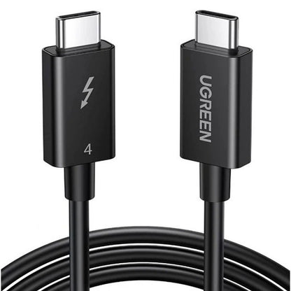 UGREEN Thunderbolt 4 100W Male to Male USB C Fast Charging & Data Sync Cable (0.8 Meter) with Up to 40Gbps Transfer Rate, 8K 60Hz Video Output for MacBook, iPad Pro, Laptop, Android Phone, Tablet, Smartphone, etc - 30389