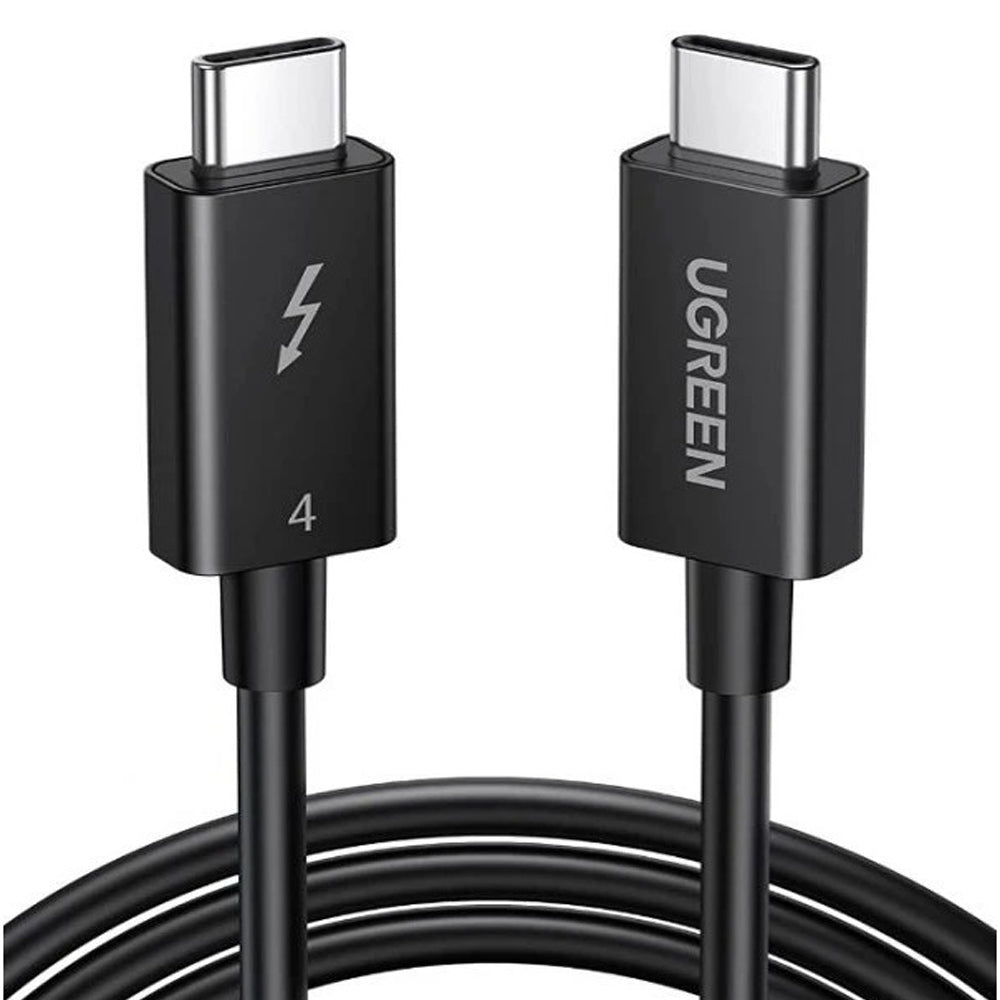 UGREEN Thunderbolt 4 100W Male to Male USB C Fast Charging & Data Sync Cable (0.8 Meter) with Up to 40Gbps Transfer Rate, 8K 60Hz Video Output for MacBook, iPad Pro, Laptop, Android Phone, Tablet, Smartphone, etc - 30389