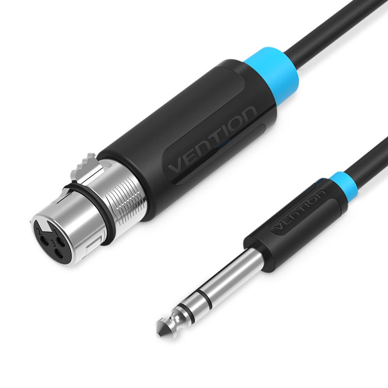 Vention 6.5mm Jack Male to XLR Female 15-Meters Gold Plated (BBE) Audio Cable for Speakers, Amplifiers, Audio Mixers, Stereo