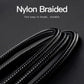 [CLEARANCE] Vention 3.5mm Male to 6.5mm Male Nylon Braided Gold Plated (BAI) Audio Cable for Microphones, Amplifiers, Sound Box, Laptops and Mobile Phones (Available in Different Lengths)