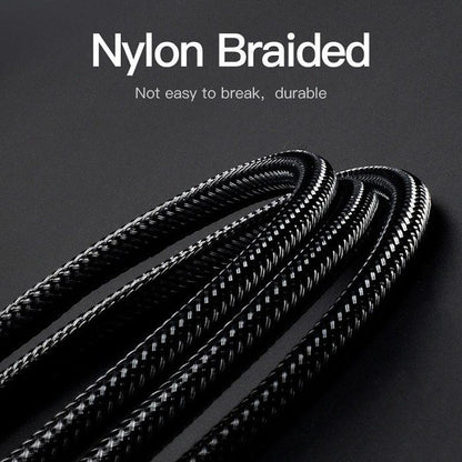 [CLEARANCE] Vention 3.5mm Male to 6.5mm Male Nylon Braided Gold Plated (BAI) Audio Cable for Microphones, Amplifiers, Sound Box, Laptops and Mobile Phones (Available in Different Lengths)