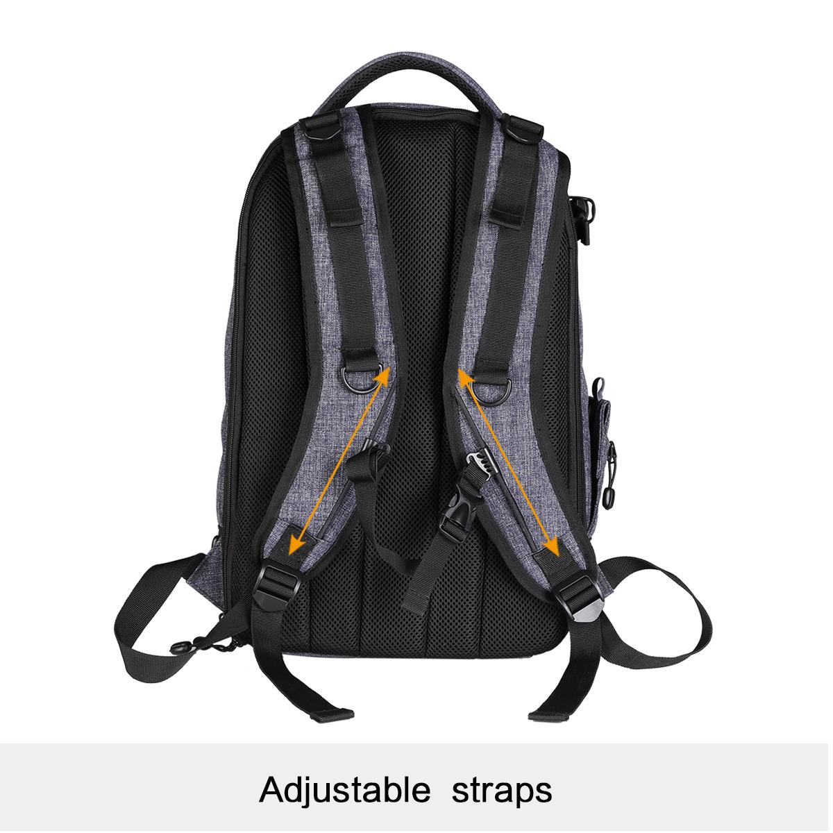 K&F Concept Large DSLR Camera Backpack Fit for Nikon Canon Camera & Laptop, Tripod for Travel Outdoors
